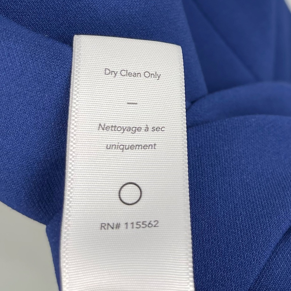 LIKELY Brooklyn Cocktail Dress Blue Midi Bodycon Strappy Sexy Front Slit Revolve - Picture 14 of 16